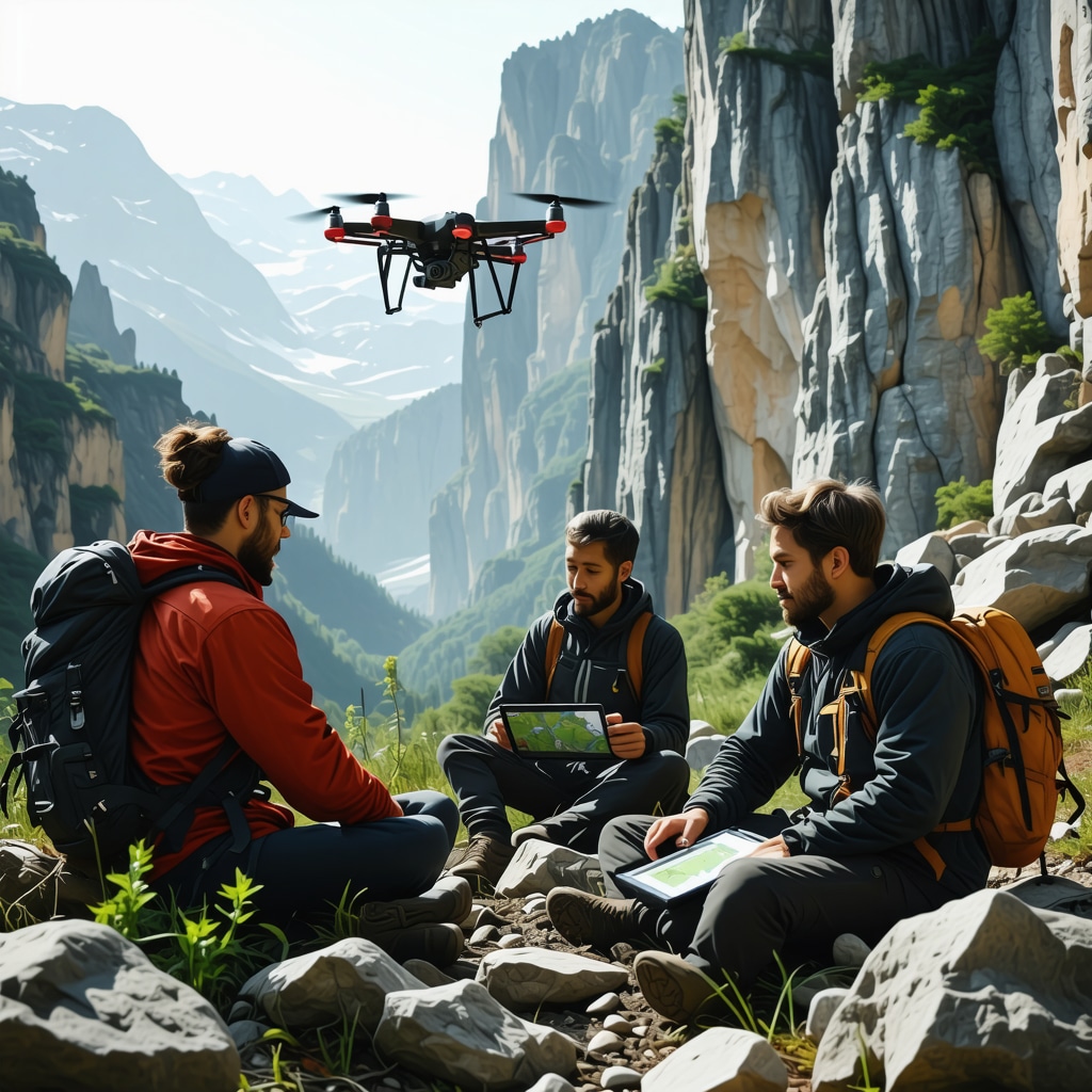 Drones and digital GIS mapping with local community members monitoring biodiversity in Rugova Canyon