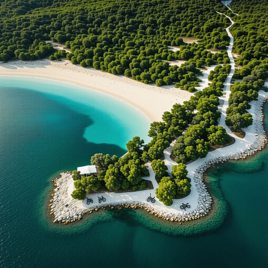 Sustainable tourism infrastructure and natural landscapes of Saranda coastline