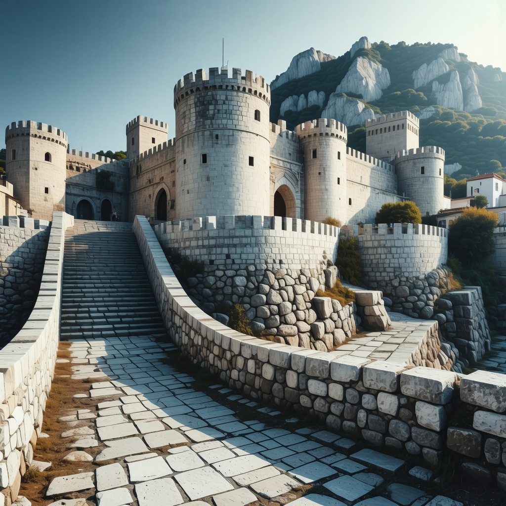 3D laser scanning technology capturing detailed architectural features of Dubrovnik's ancient walls
