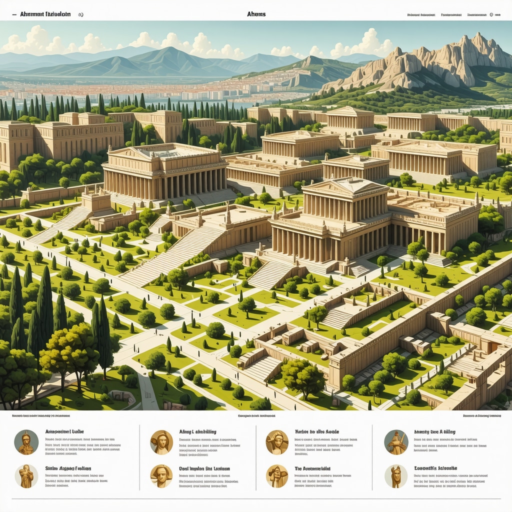 Augmented reality representation of Athens archaeological sites with green urban regeneration features