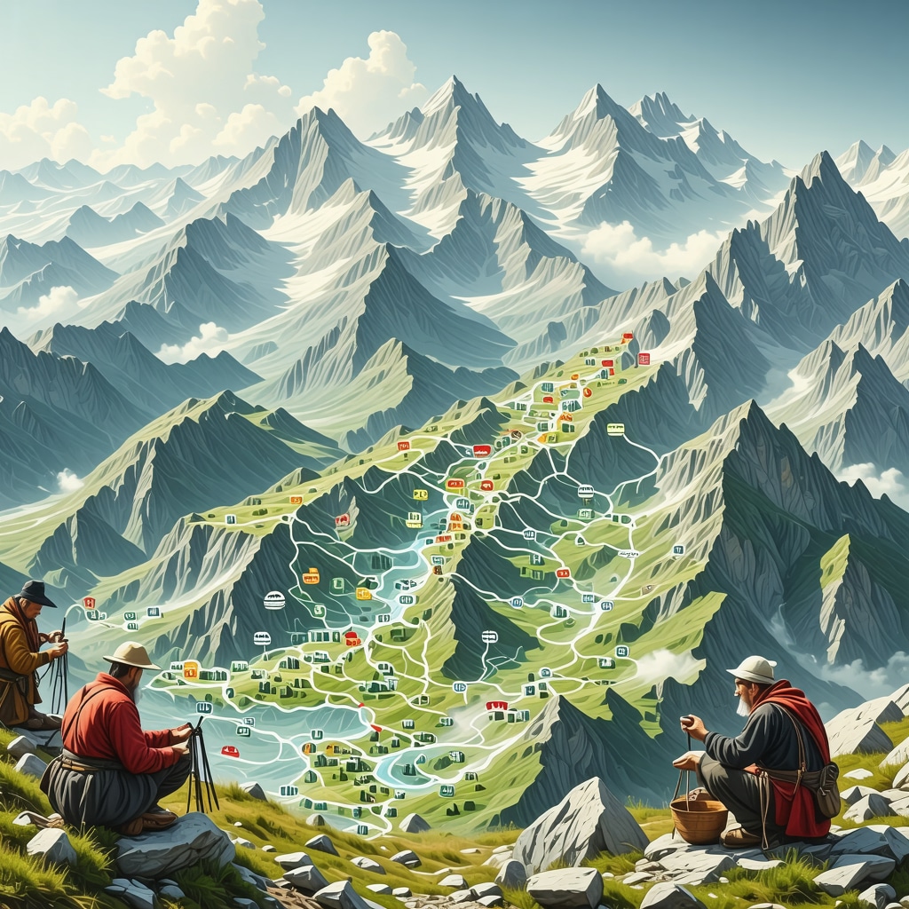 Interactive digital map of Peja mountain trails with AR features and traditional artisans