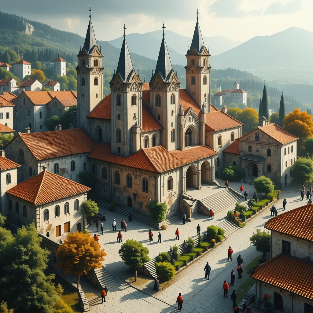 Experts using augmented reality and 3D scanning technology to preserve Gračanica Monastery's frescoes and structure