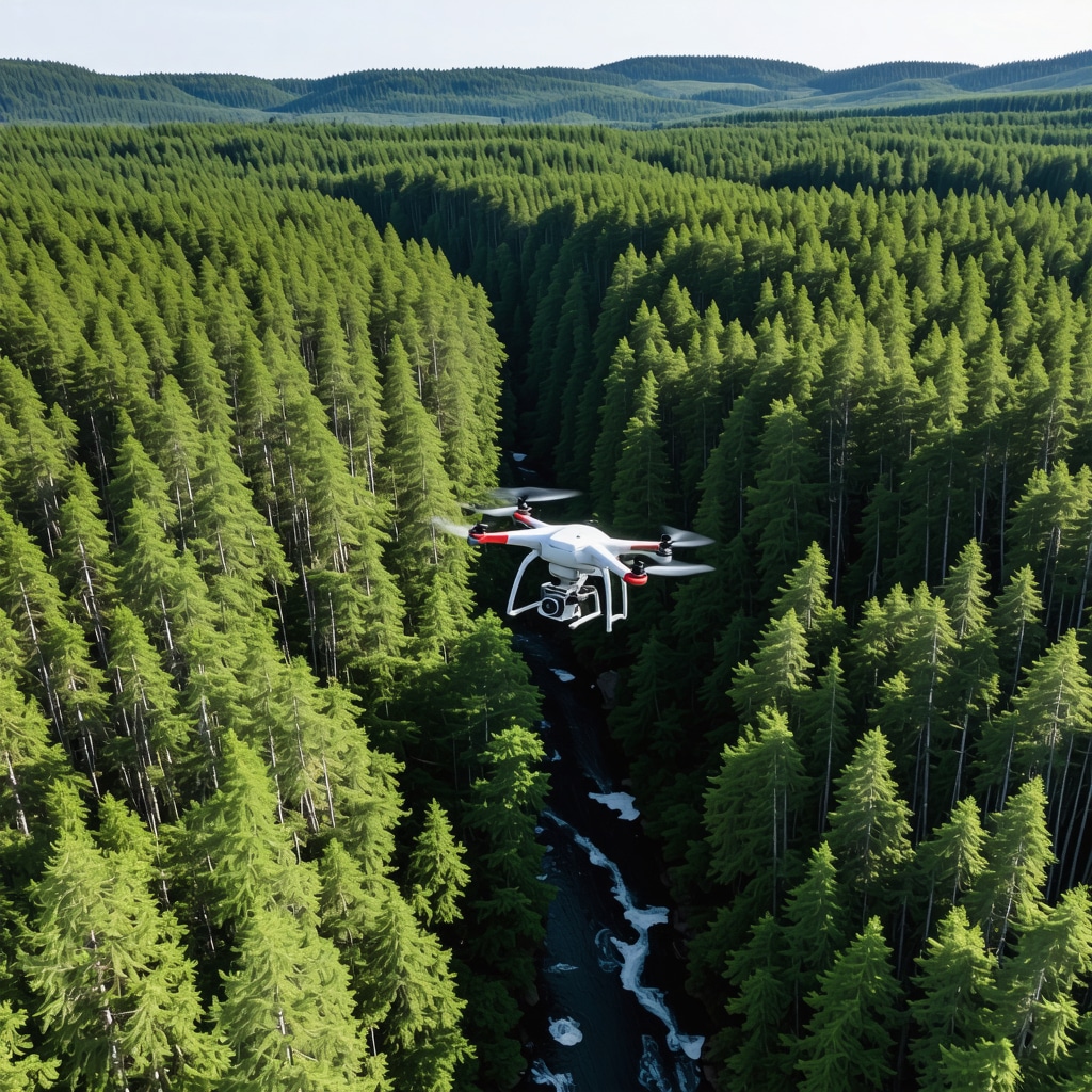 Drone equipped with multispectral cameras flying over Porțile de Fier gorge for ecological monitoring
