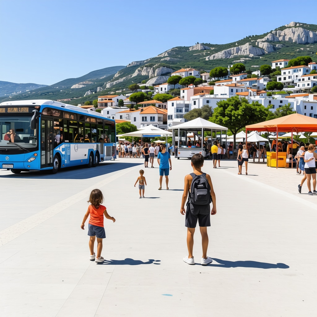 Families enjoying modern playgrounds and accessible walkways in Budva