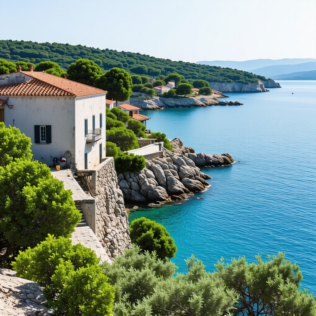 Vodice coastline blending traditional Dalmatian architecture with sustainable and digital tourism innovations