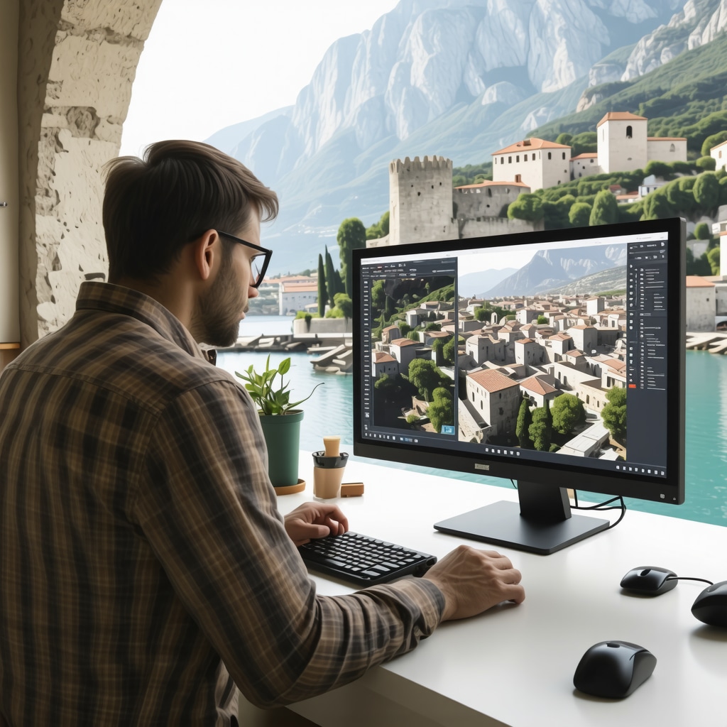 Scanare 3D și restaurare digitală a zidurilor cetății Kotor, Muntenegru