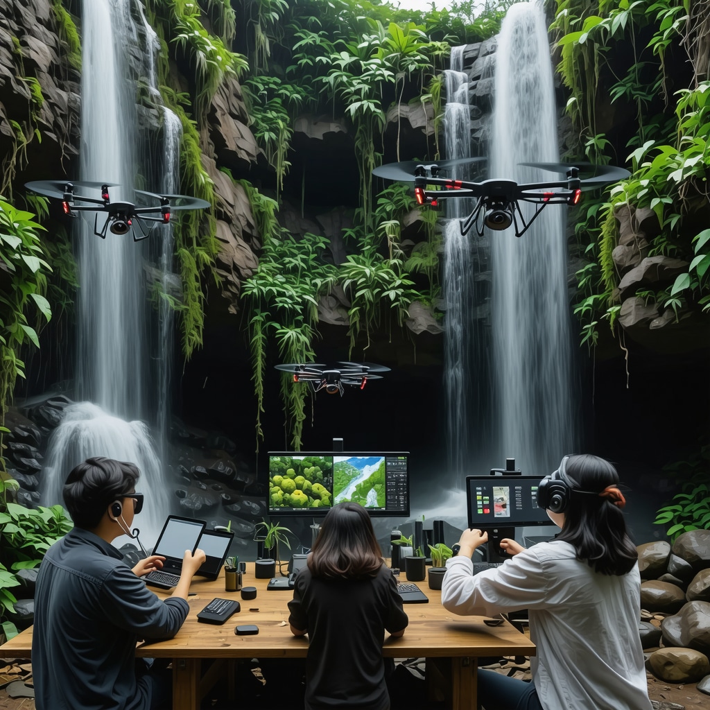 Dronă și dispozitive de realitate augmentată monitorizând biodiversitatea în Parcul Național Krka