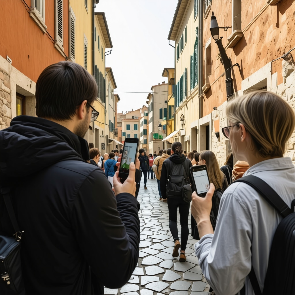 Interfață digitală cu realitate augmentată pentru turism sustenabil în centrul istoric din Rovinj