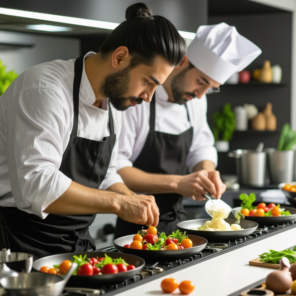 Chefi demonstrând tehnici culinare moderne cu ingrediente tradiționale românești în Arad