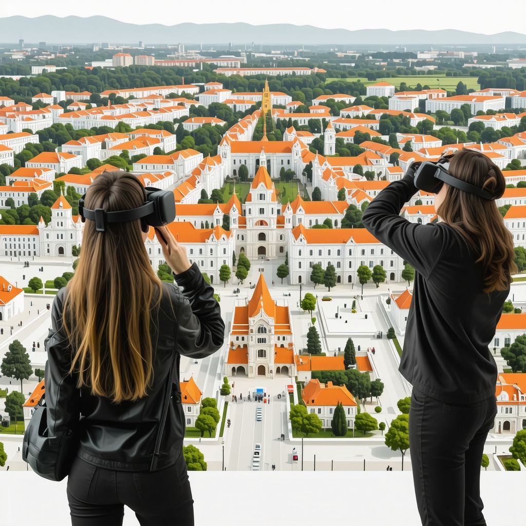 Tourists using augmented reality and virtual reality technologies to explore cultural landmarks in Iași
