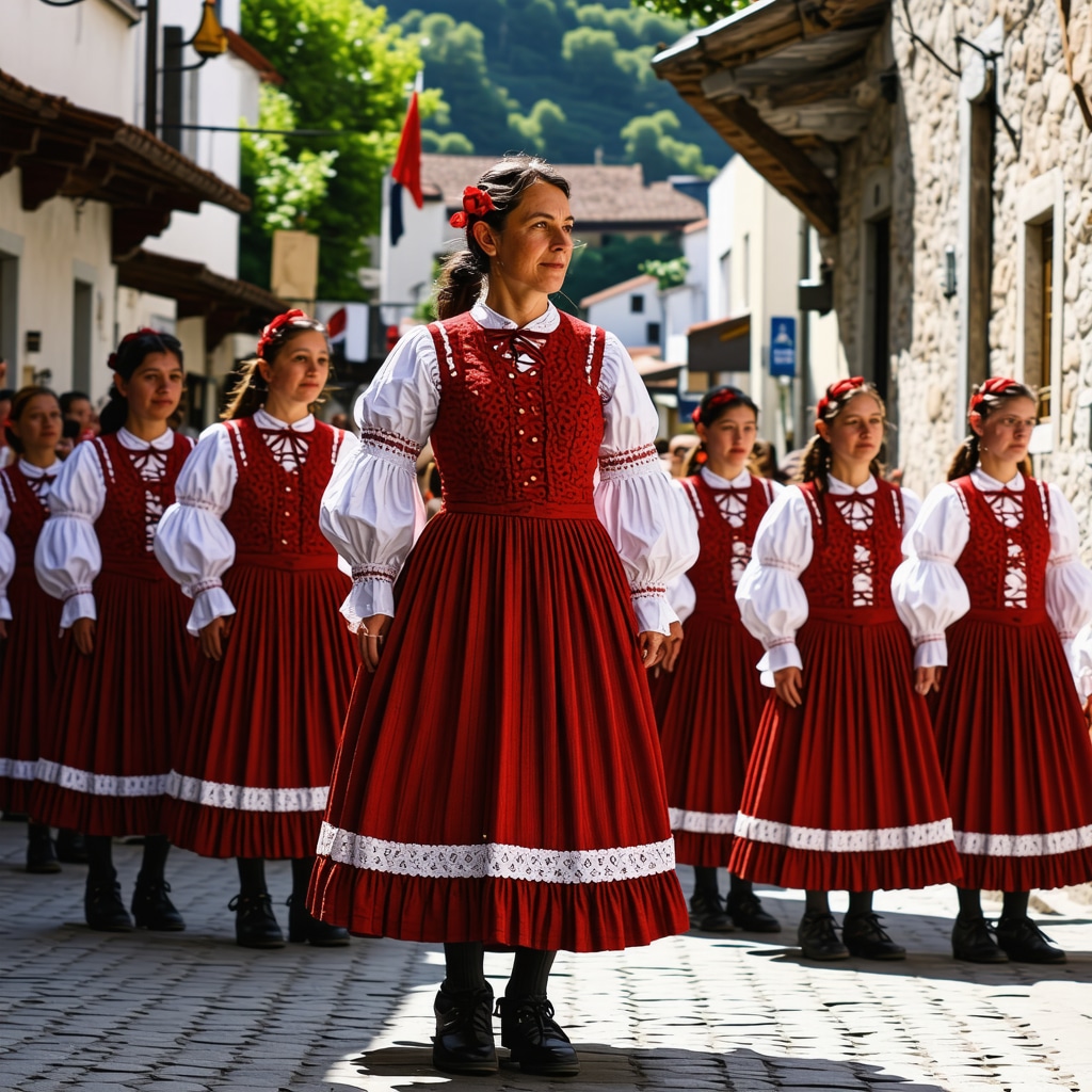 Cetinje cultural festival featuring traditional costumes and contemporary art