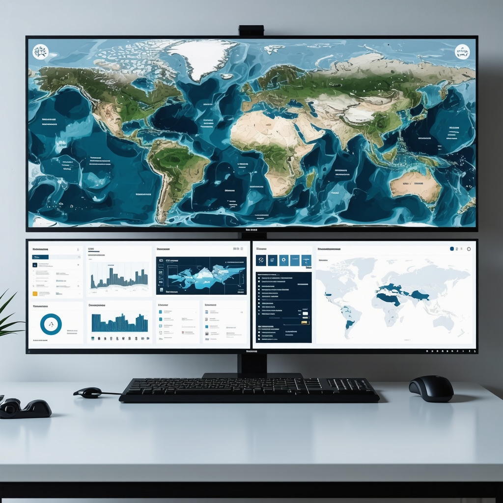High-tech monitoring center with digital maps and AR for managing tourism sustainability in Dubrovnik