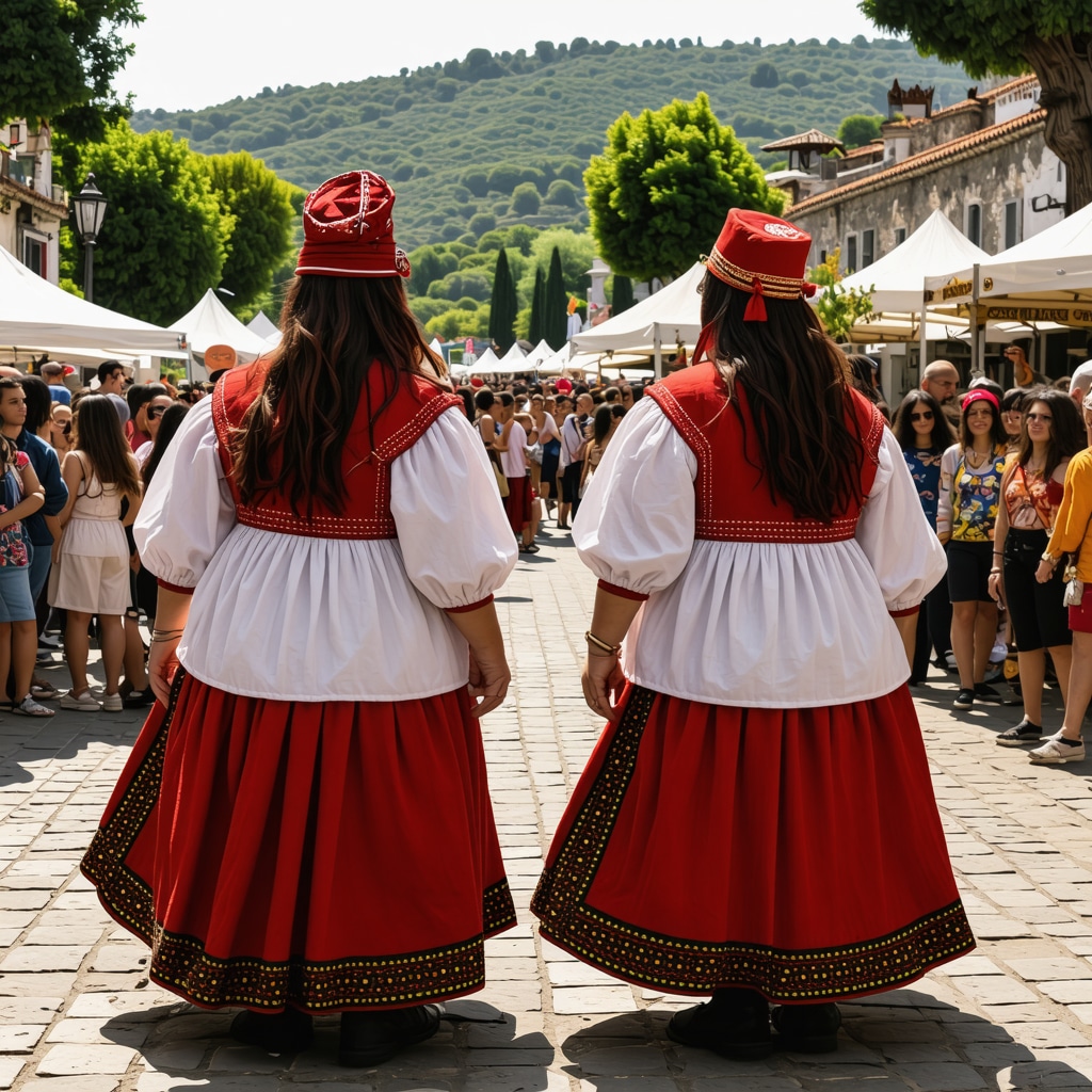 Vibrant cultural festival in Çanakkale showcasing traditional and contemporary arts with local community participation