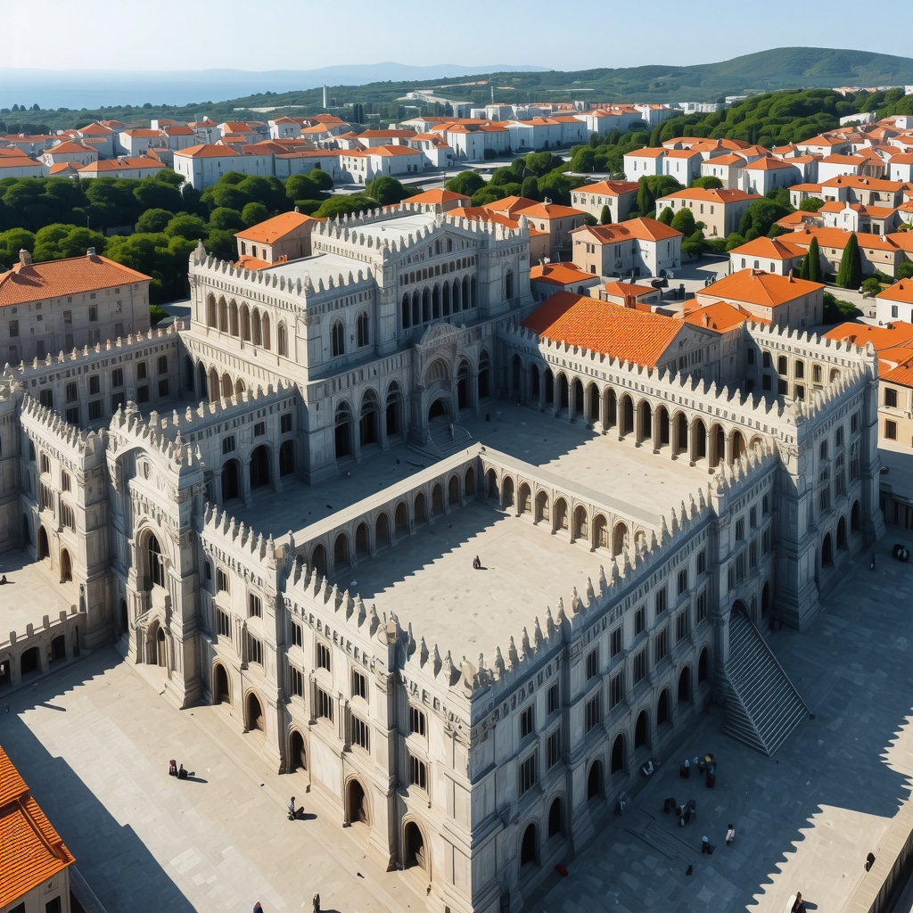 3D digital reconstruction and augmented reality visualization of Diocletian's Palace illustrating advanced heritage preservation in Split