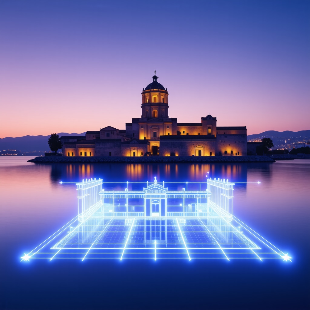 3D scanning and augmented reality technology applied to Nafplio's historic architecture under sunset