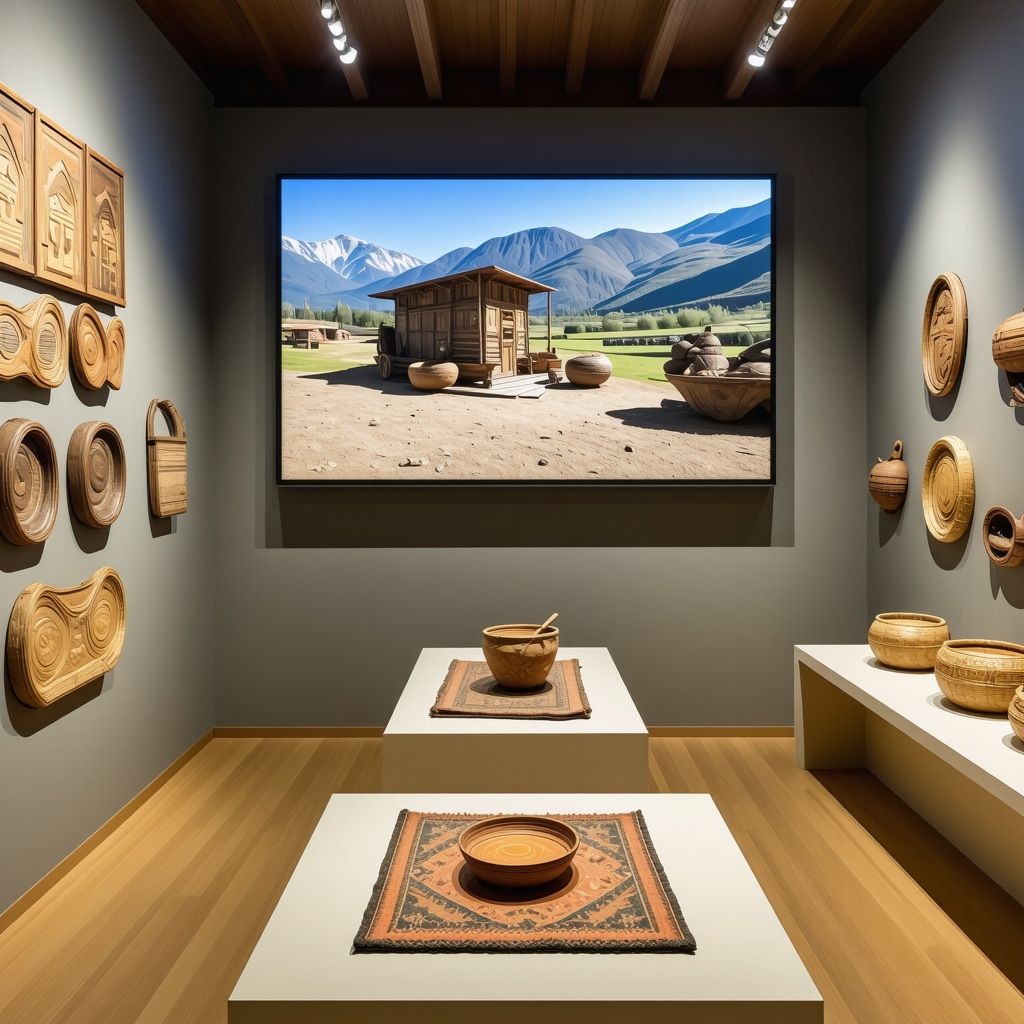 Augmented reality display of traditional crafts and mountain landscapes from Kruševo, Macedonia de Nord