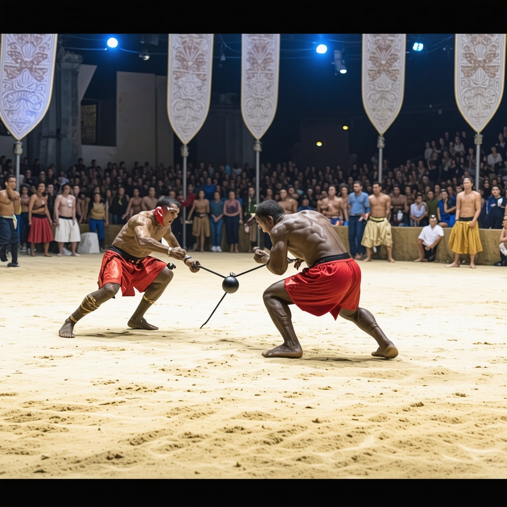 Digital interactive display highlighting Edirne's traditional wrestling and crafts with modern technology