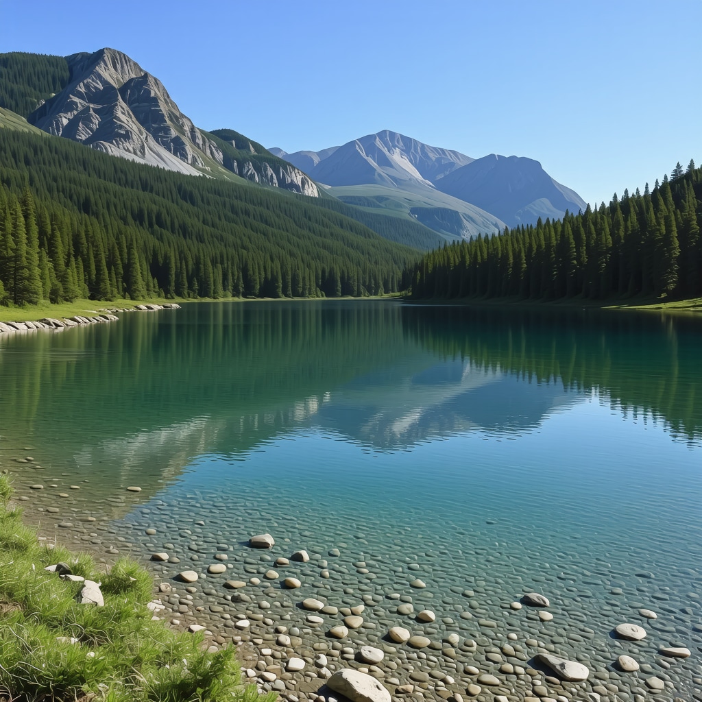 Crystal-clear glacial lakes surrounded by pine forests and mountain peaks in Durmitor National Park