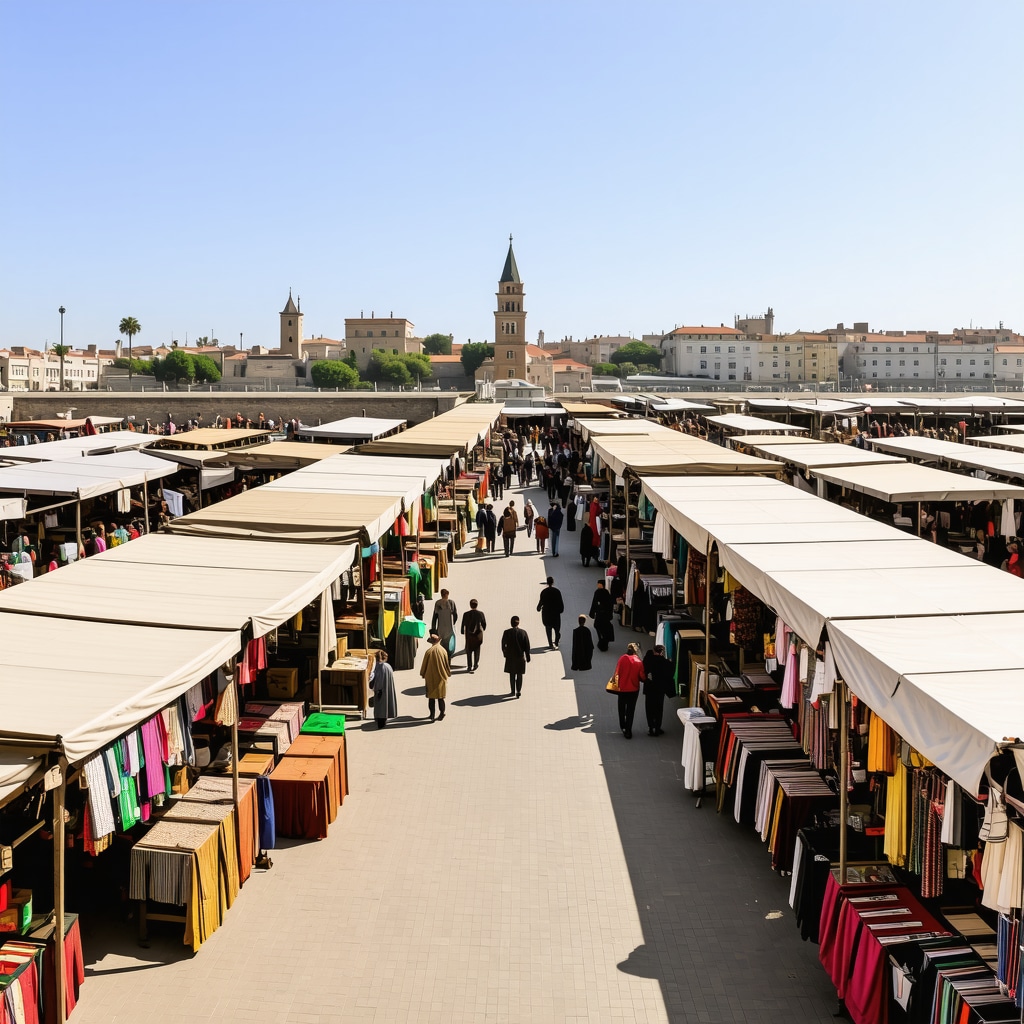 Kemeralti Market in Izmir bustling with vibrant stalls and local shoppers