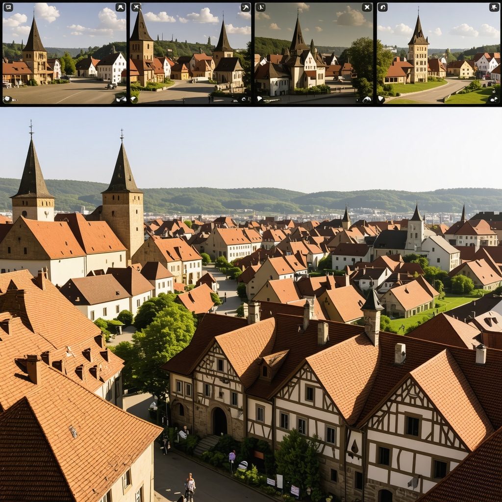 Digital augmented reality overlays on the medieval buildings of Sighișoara enhancing visitor experience