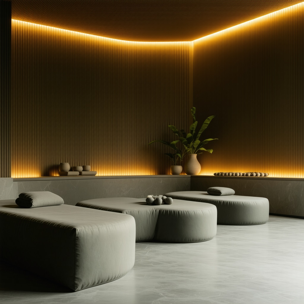 Modern spa room in Aranđelovac with natural decor and digital therapy equipment
