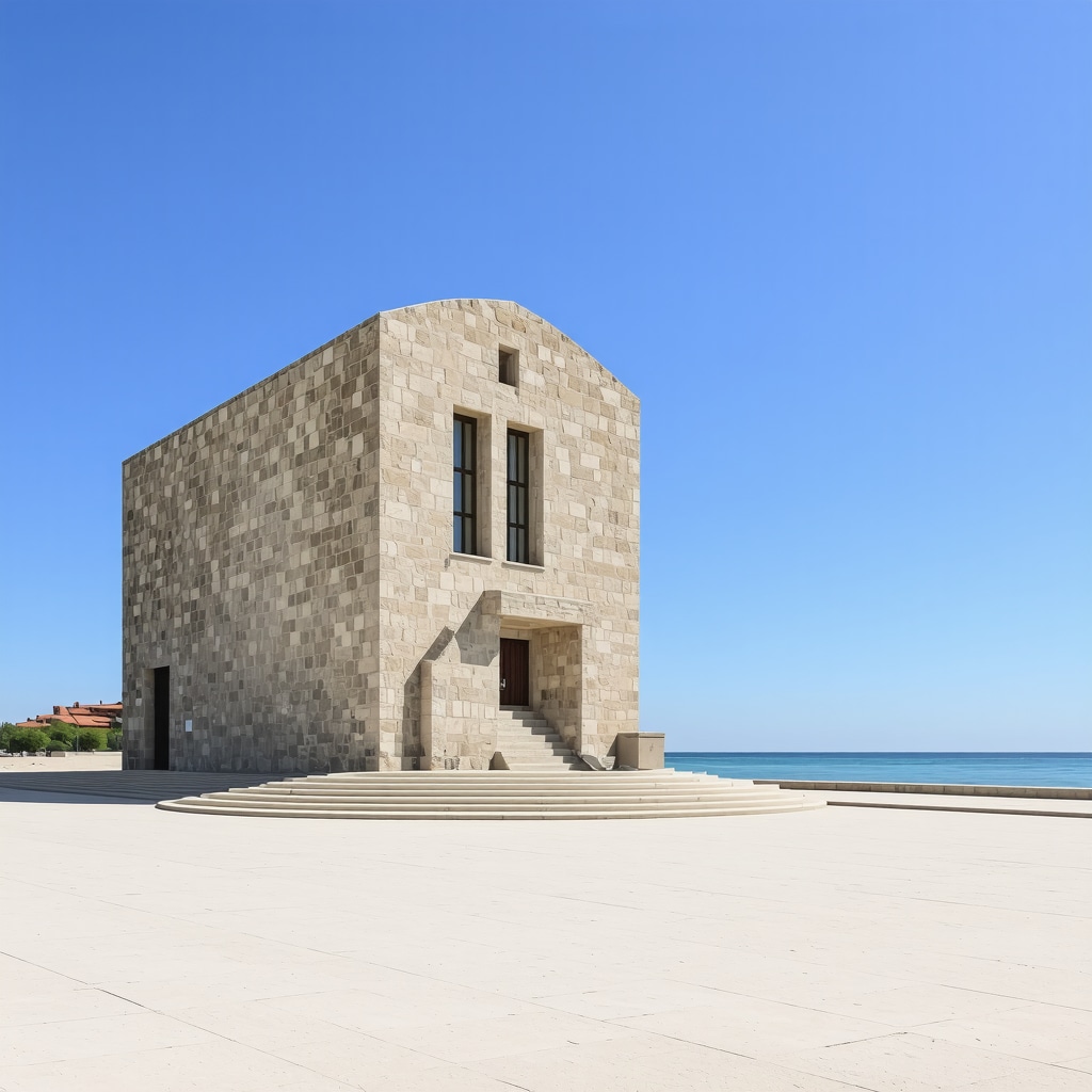 Eco-friendly sustainable tourism in Constanta with traditional buildings and green technology