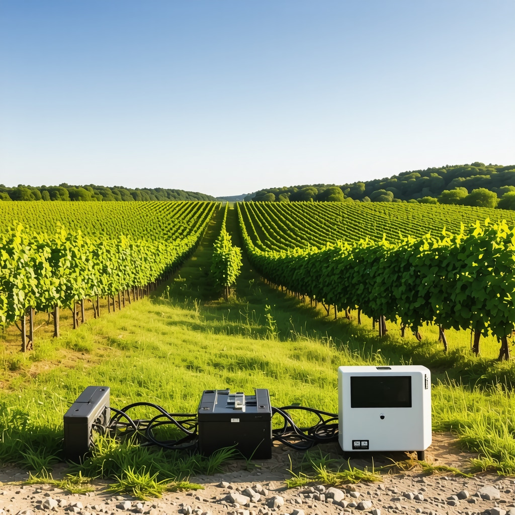 Vineyard in Tikveš with modern technology and traditional grape harvesting
