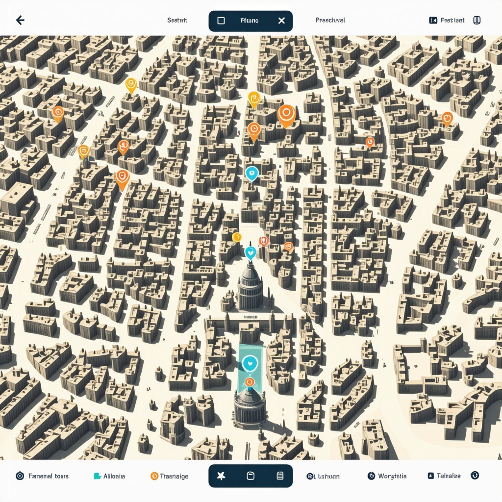 Interactive digital map showcasing Arad's cultural heritage sites and festivals enhanced with augmented reality and AI technology