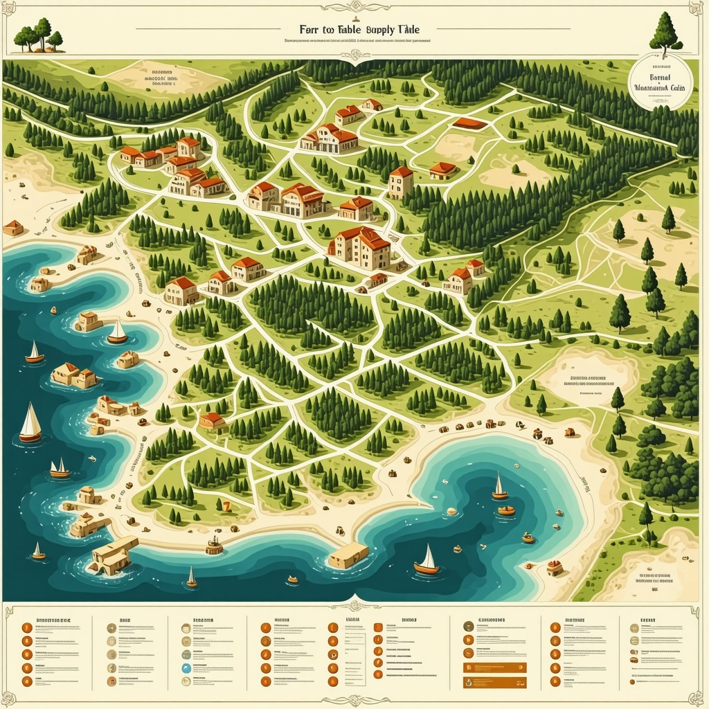 Interactive digital map illustrating sustainable farm-to-table network in Nafplio, Greece