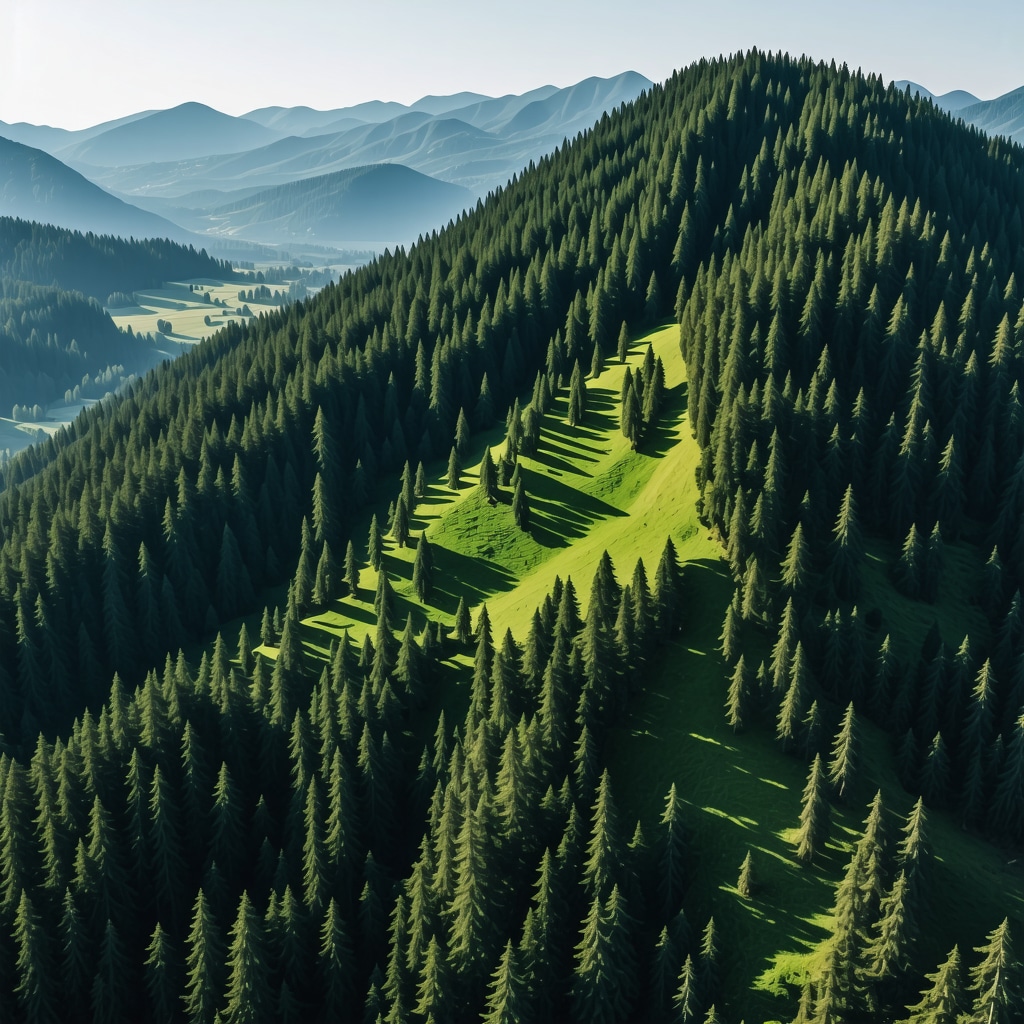 Drone capturing multispectral data over Brașov mountain trails with AI interface