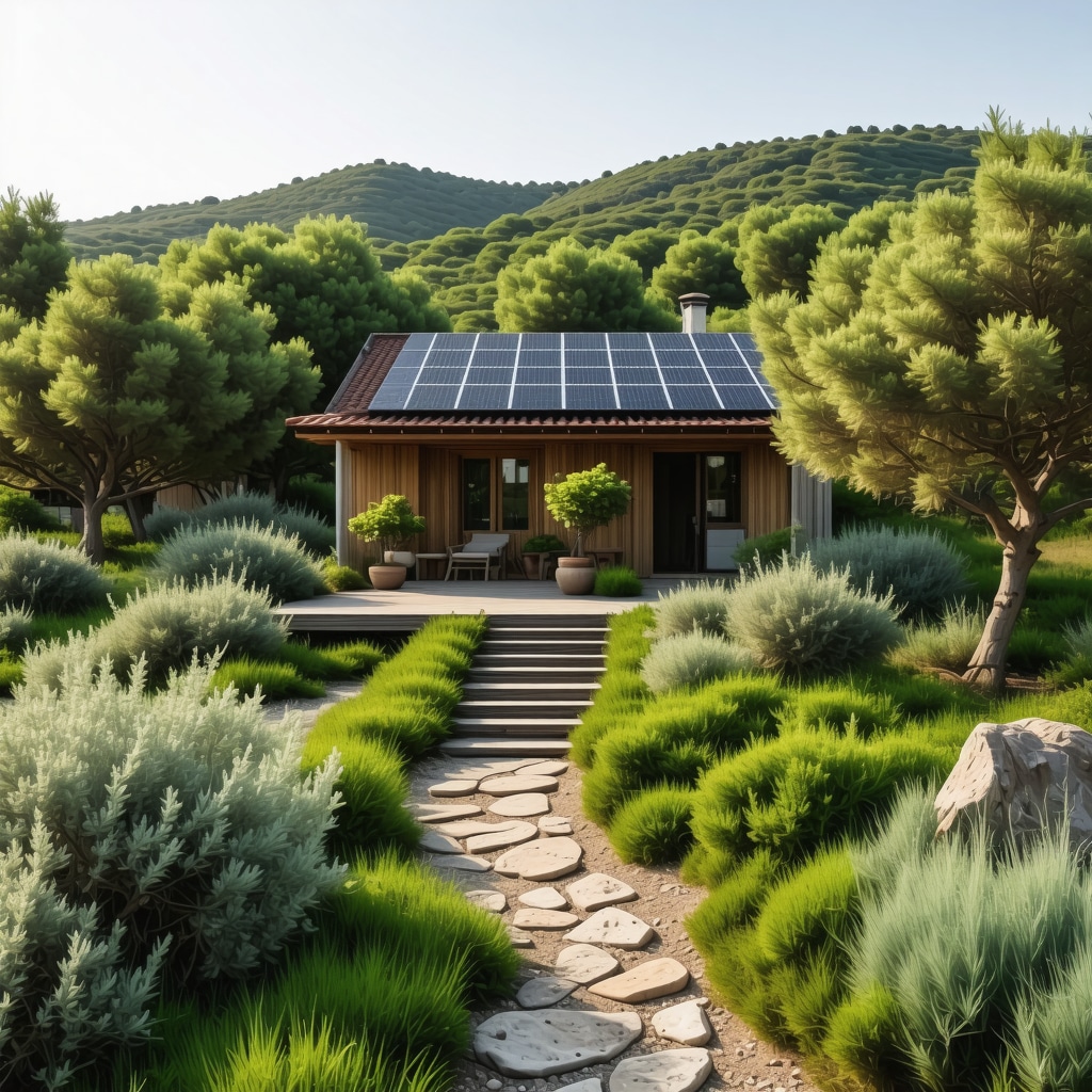 Eco-friendly tourism infrastructure in Halkidiki, Greece, highlighting sustainable travel and natural landscapes