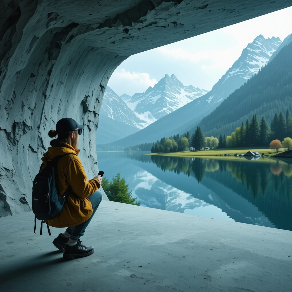Scene futuristă de turism balcanic cu realitate augmentată și inteligență artificială