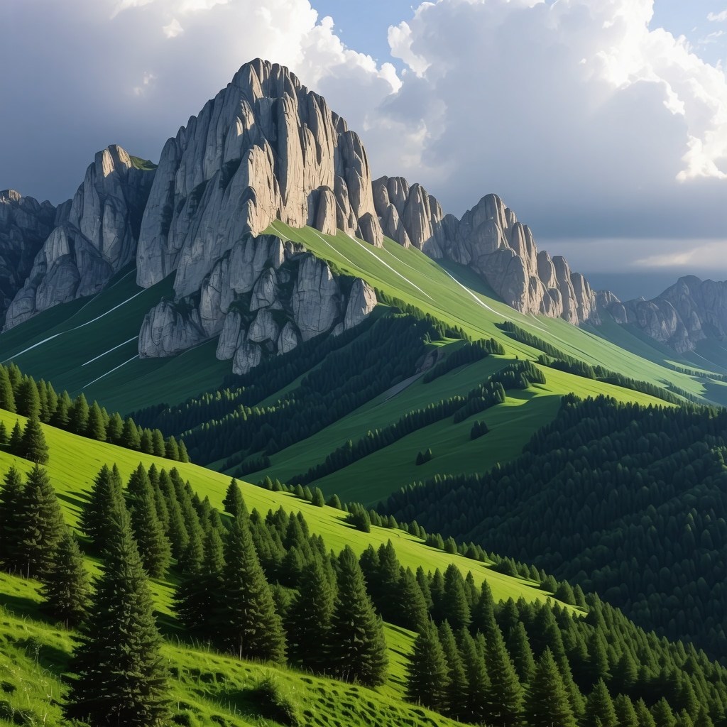 Peisaj montan spectaculos în Balcani, ilustrând frumusețea naturală a regiunii în 2025