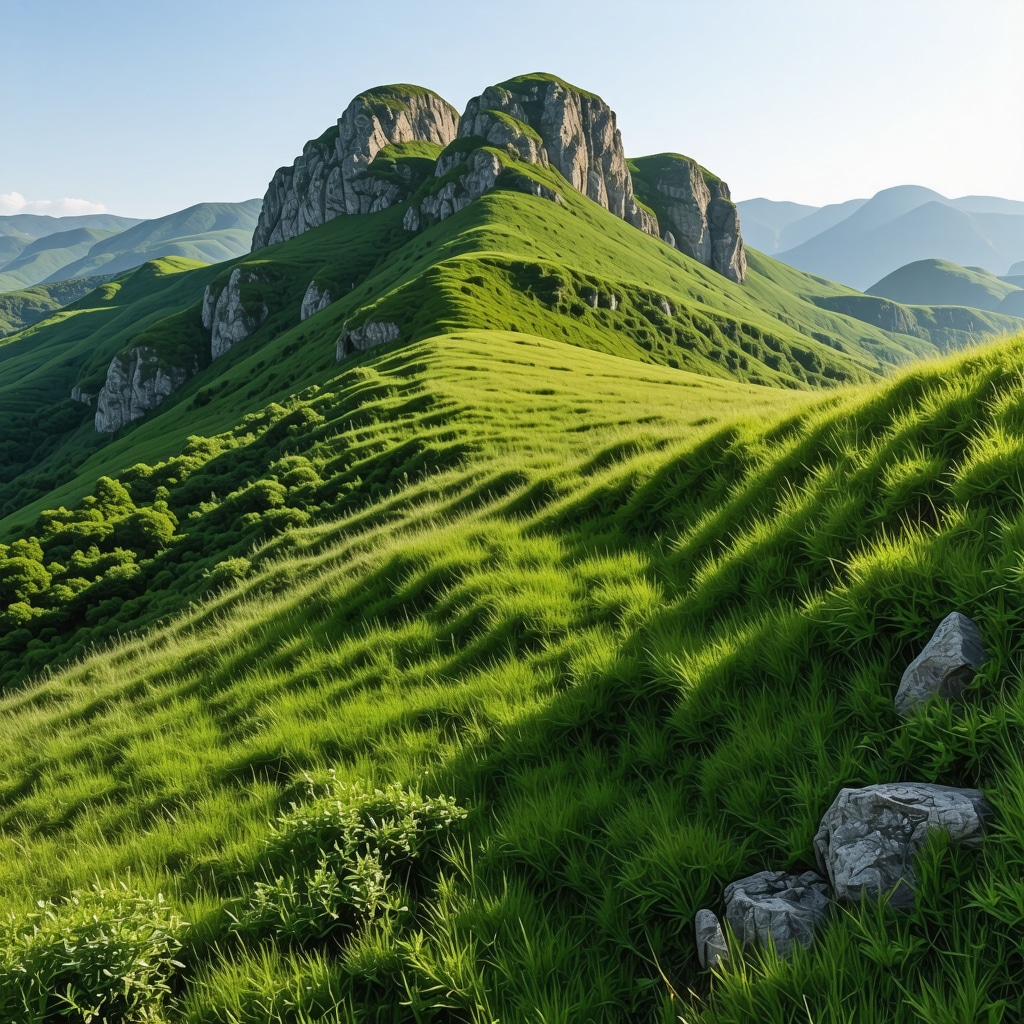 Peisaj montan cu vegetație abundentă și specii rare de flora din Kırklareli