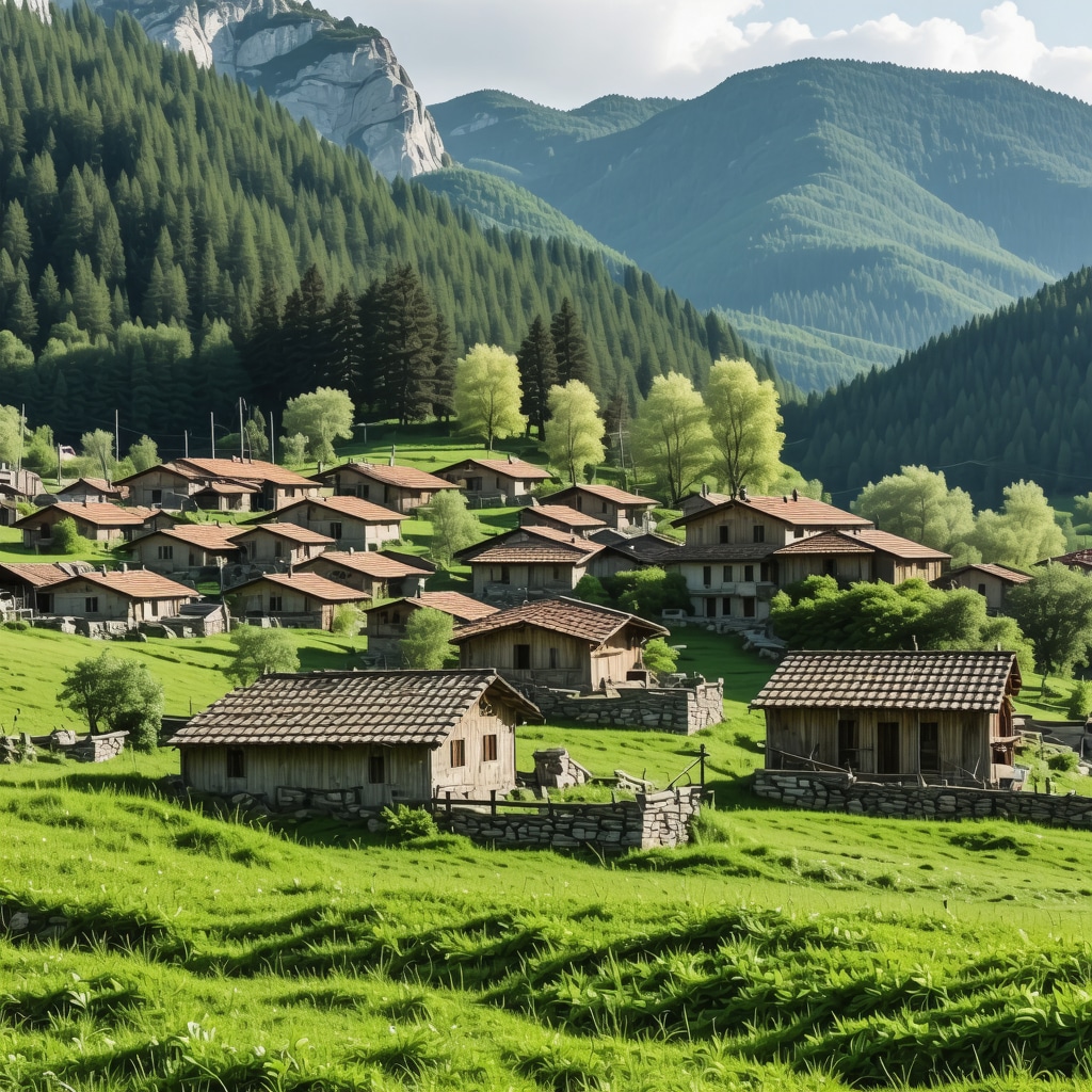 Peisaje montane și sate tradiționale din Muntenegru