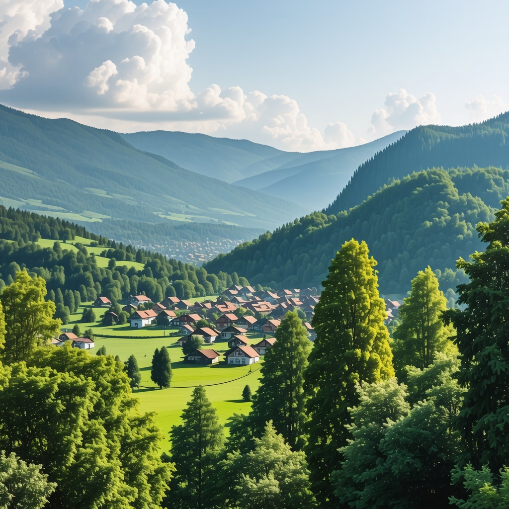 Scenic view of Priștina with mountains and cultural festival in 2025