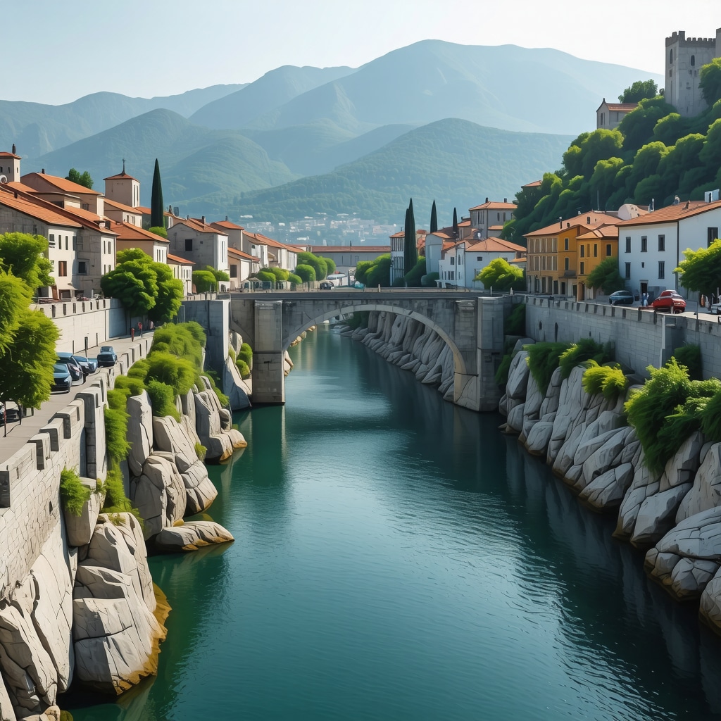 Restaurare modernă a Podului Stariesc în Mostar, tehnici sustenabile și detalii realiste