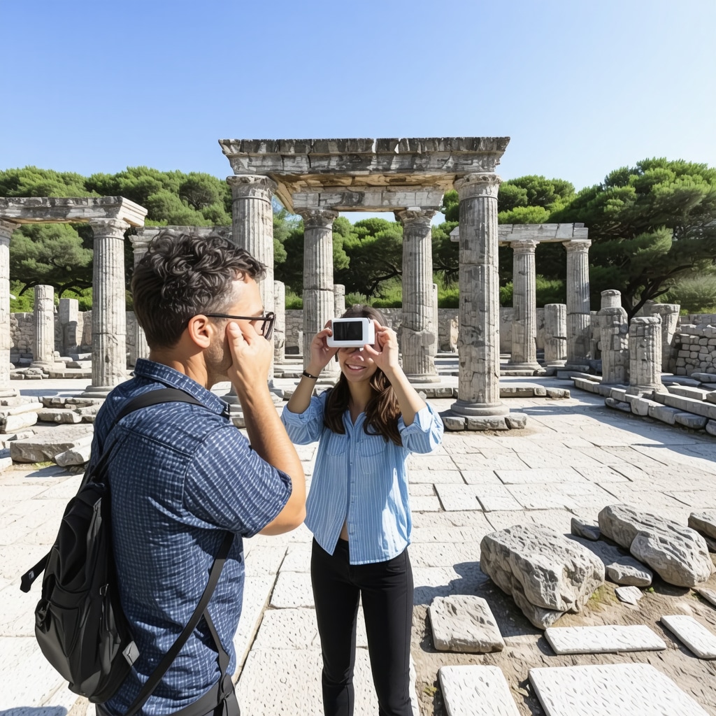 Ghid turistic AR peste ruinele antice din Butrint, tehnologie digitală