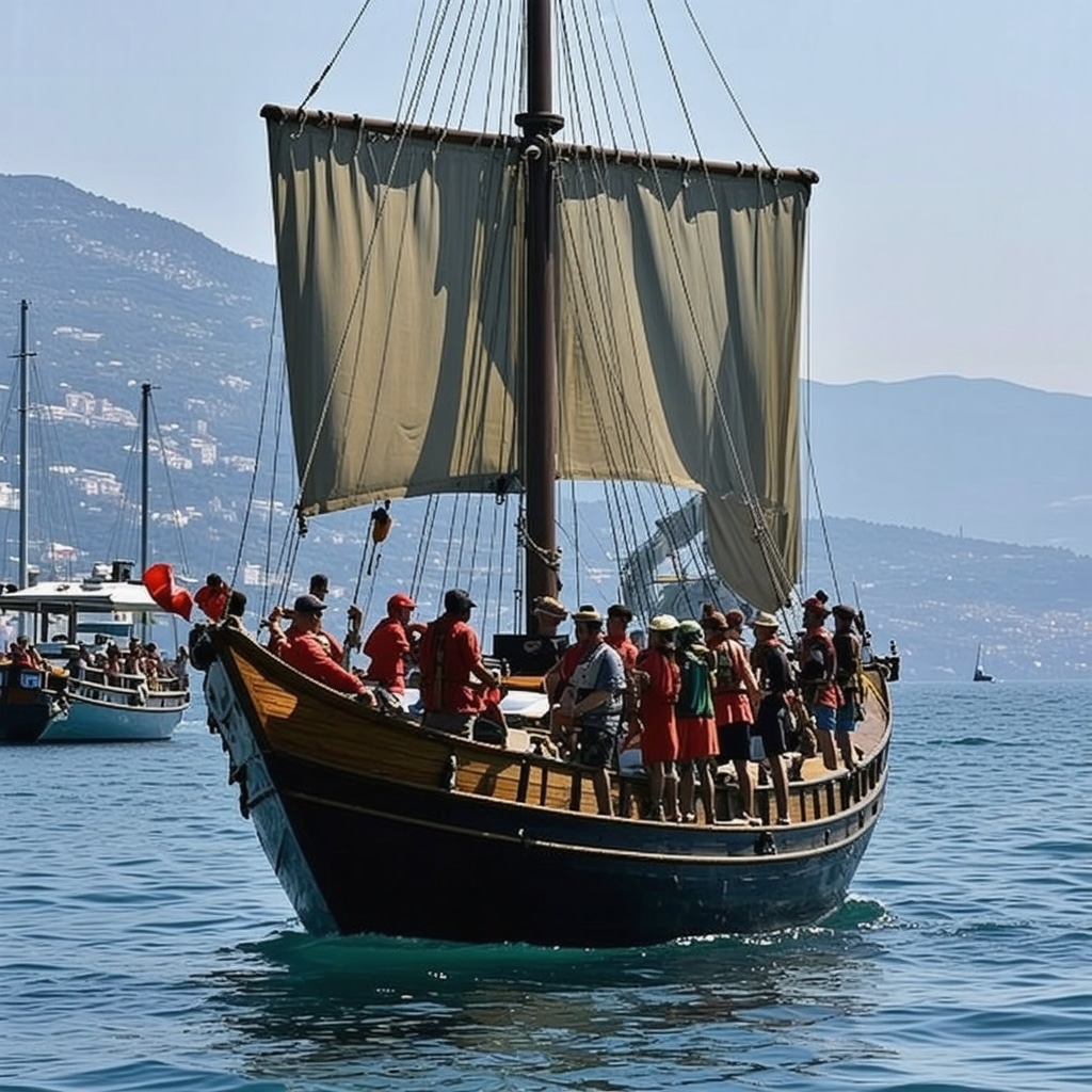 Maritime festival with traditional boats and cultural performances in Tivat