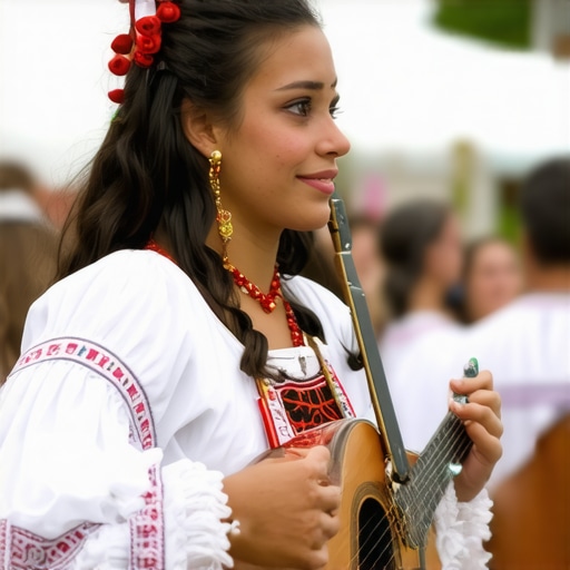 Festival tradițional în Balcani Festival tradițional cu costume și muzică în Balcani
