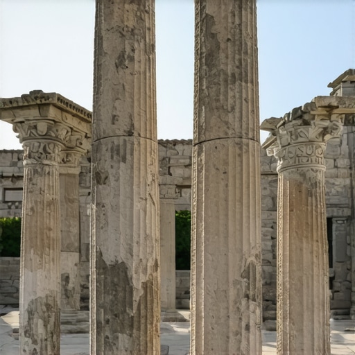 Archaeological site at Butrint showcasing restoration efforts with advanced technology