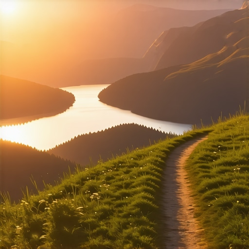Traseu montan spectaculos cu vedere panoramică asupra lacului Bohinj la apus
