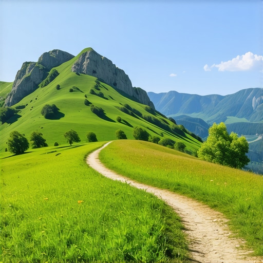 Expert exploring mountain trail in the Balkans