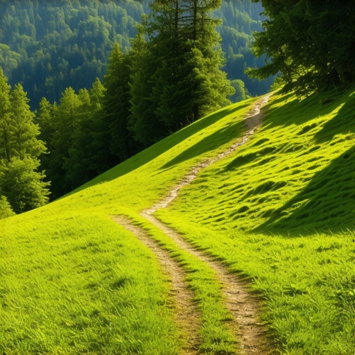 Traseu montan pitoresc în Brezovica Potecă montană înverzită cu peisaje spectaculoase în Brezovica