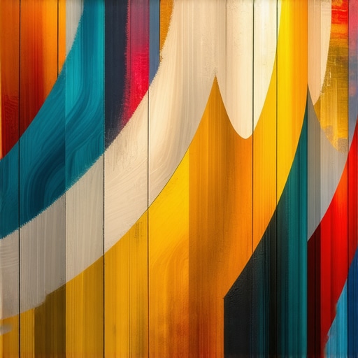 Artistic Innovation in Patras 2024 Contemporary art scene in Patras with colorful artworks and engaged visitors