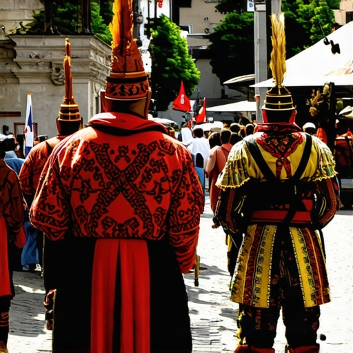 Elegant travelers enjoying Balkan mountains and sea