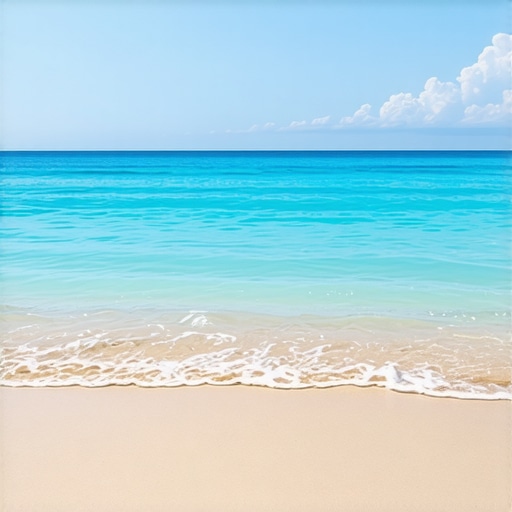 Peisaj de litoral în Balcani la apus Peisaj de litoral în Balcani cu apus de soare și ape cristaline