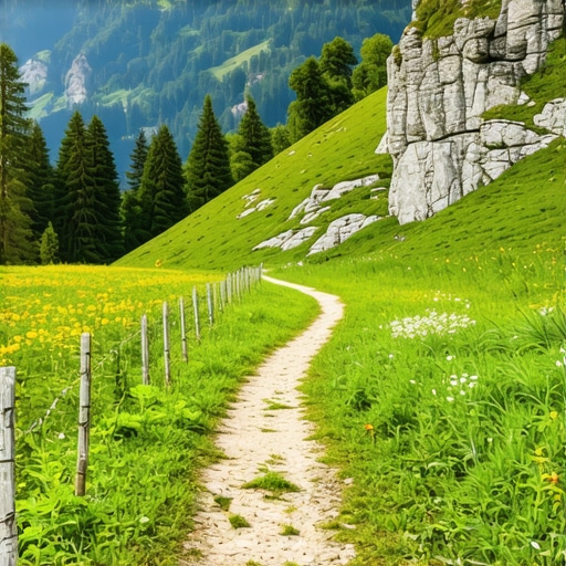 Peisaj montan spectaculos în Macedonia de Nord 2024 Peisaj montan cu traseu de drumeție în Macedonia de Nord, peisaj natural în 2024