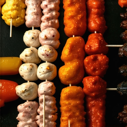 Street Food Scene in Istanbul 2024 Vibrant Istanbul street food market with kebabs and local delicacies